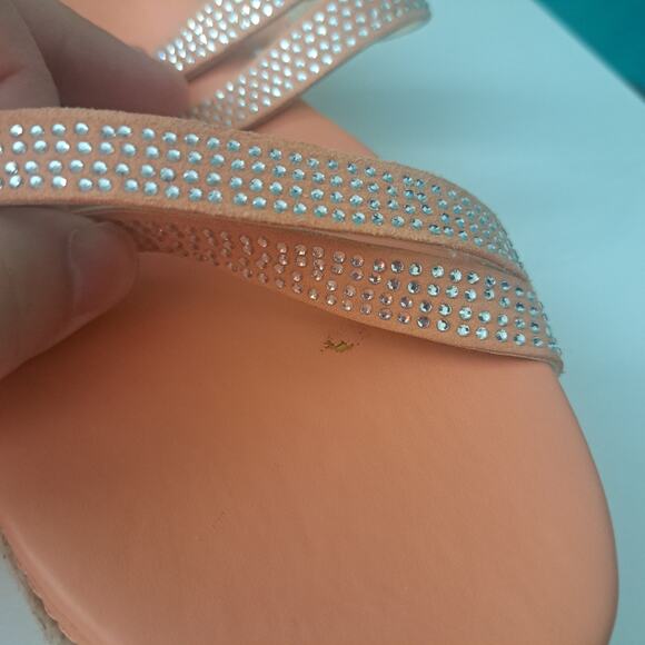 Vince Camuto Rallsan Strappy Crystal Women's Sandals Mimosa Size 8 - Picture 10 of 10